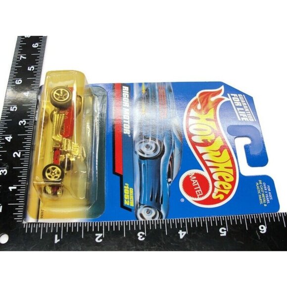 Hot Wheels Collector #1052 Rigor Motor Package Has Yellowing NIB HW - Picture 5 of 5